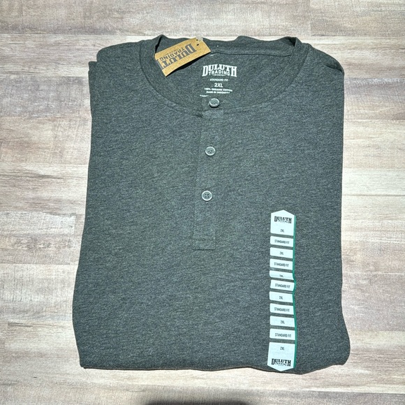 Men’s Duluth Trading Standard Fit Short Sleeve Henley - Picture 1 of 4